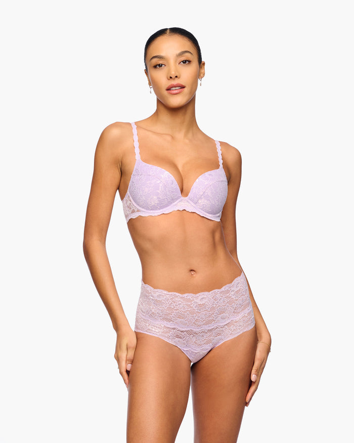 Purple Bikini - Never Say Never High Waisted Bikini