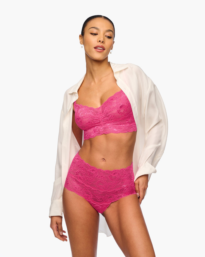 Pink Bikini - Never Say Never High Waisted Bikini