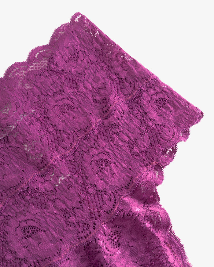 Purple Thong - Never Say Never High Waisted Thong