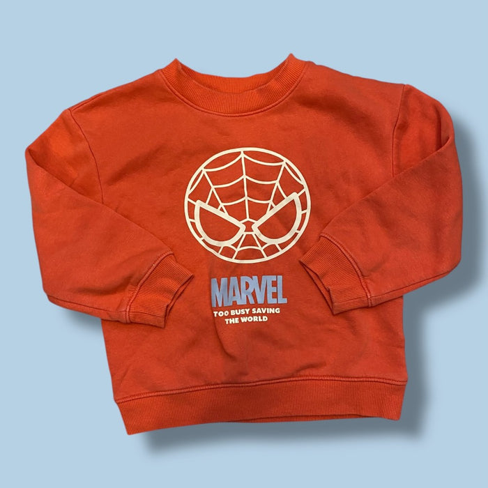 h&M spiderman sweatshirt 3/4y