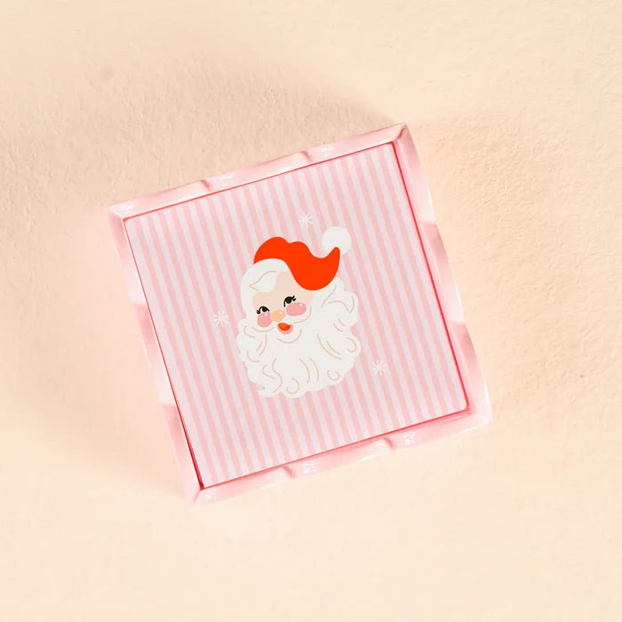 Holly Jolly Santa Scallop Trinket Tray