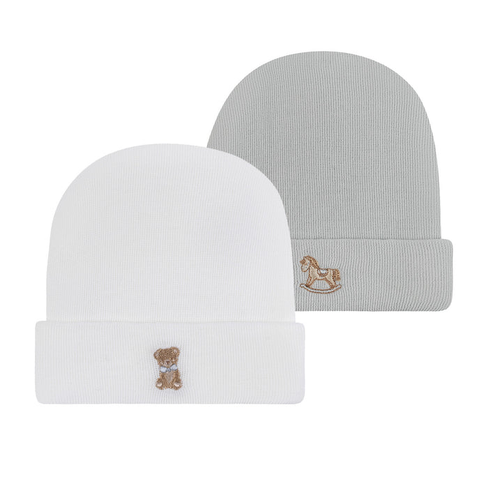 Hospital Hats – Bear and Rocking Horse - Blue