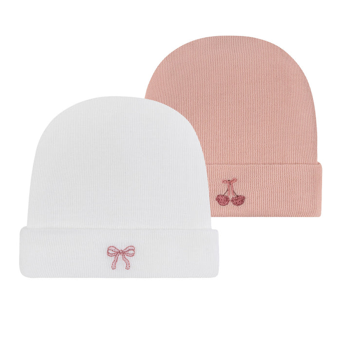 Hospital Hats – Bow and Cherry - Pink