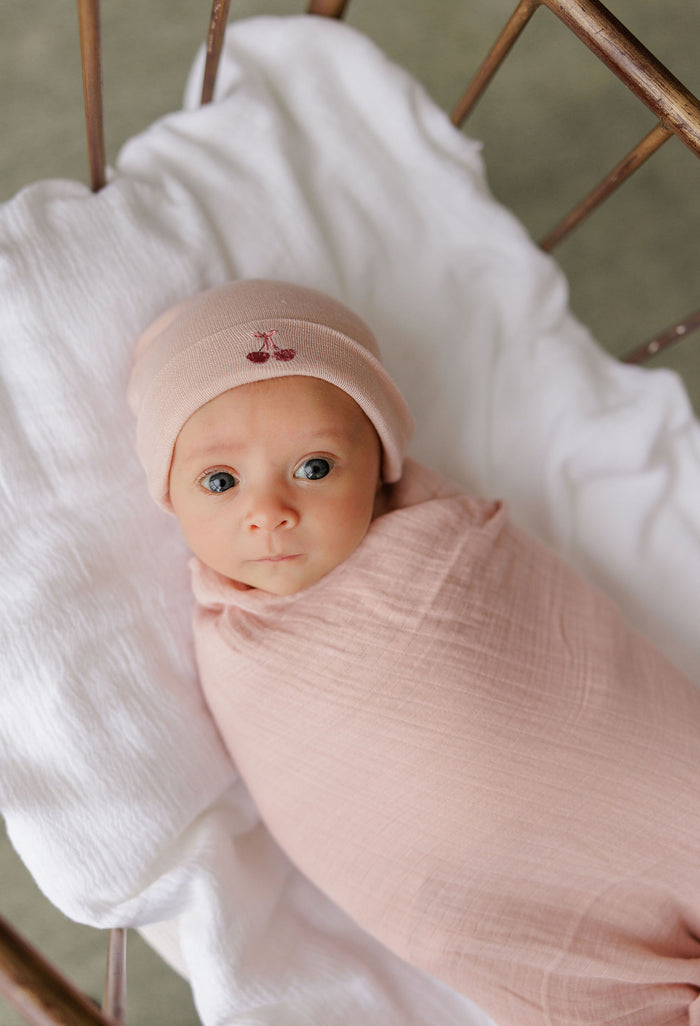 Hospital Hats – Bow and Cherry - Pink