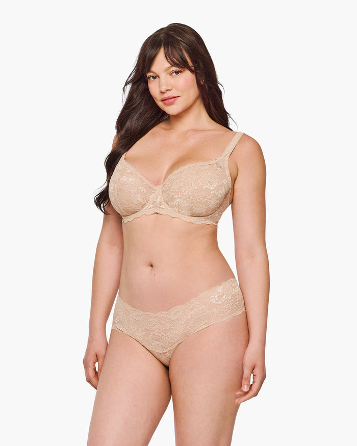 Beige Hot Pant - Never Say Never Hottie Low Rise Boyshort