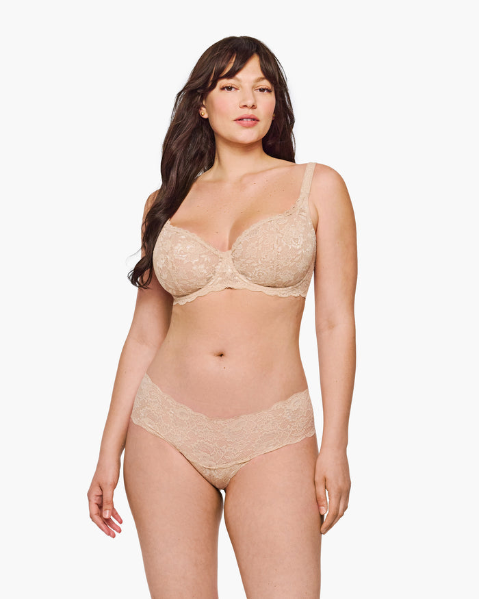 Beige Hot Pant - Never Say Never Hottie Low Rise Boyshort