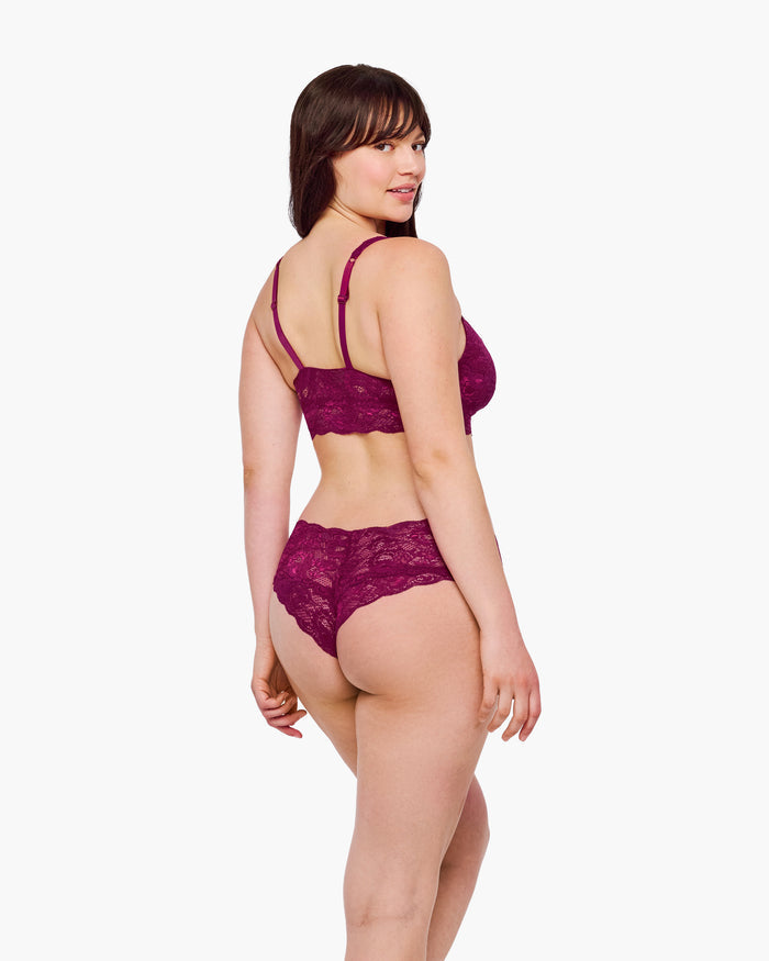 Rot Hotpants - Never Say Never Hottie Tief Sitzender Panty