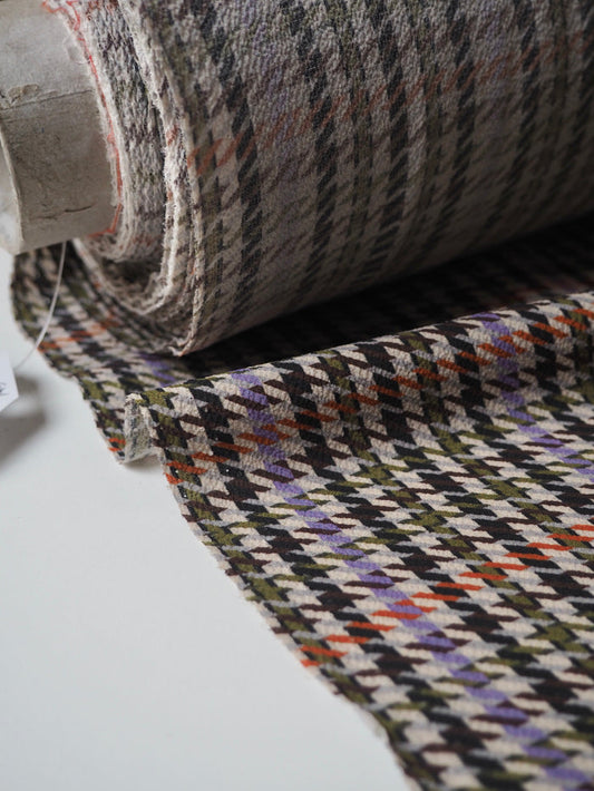Houndstooth Crinkle Crepe