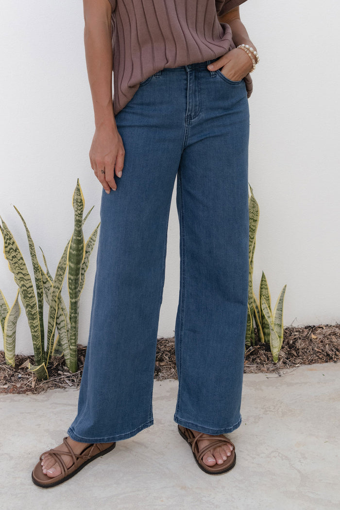 Imogen Blue Straight Leg Jeans,Lifestyle