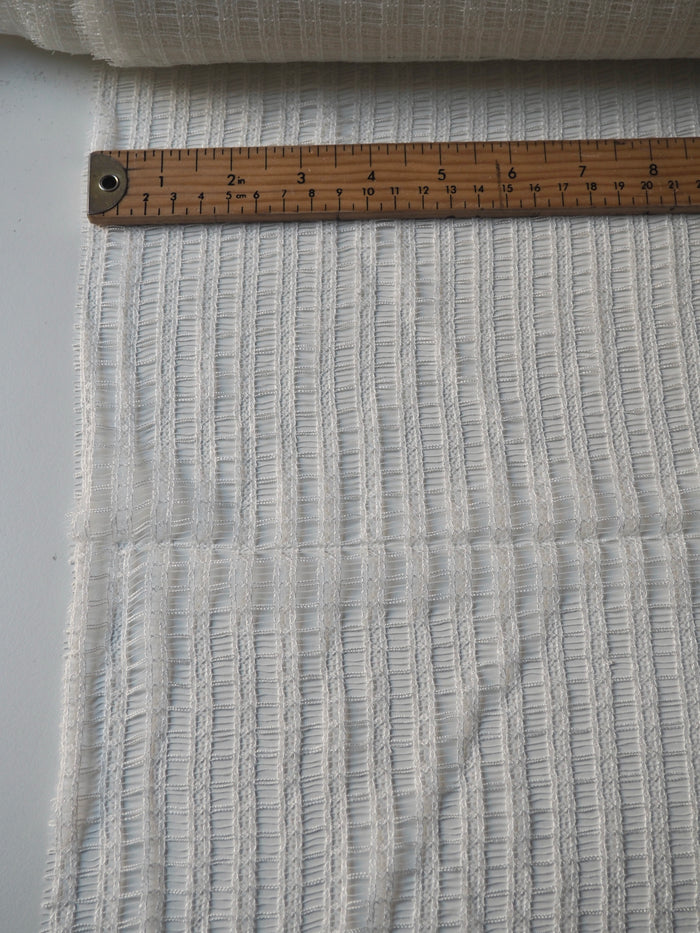 Ivory Delilah Stripe French Lace