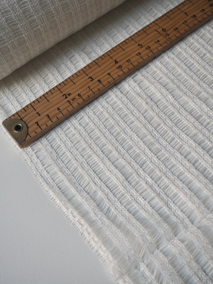 Ivory Delilah Stripe French Lace