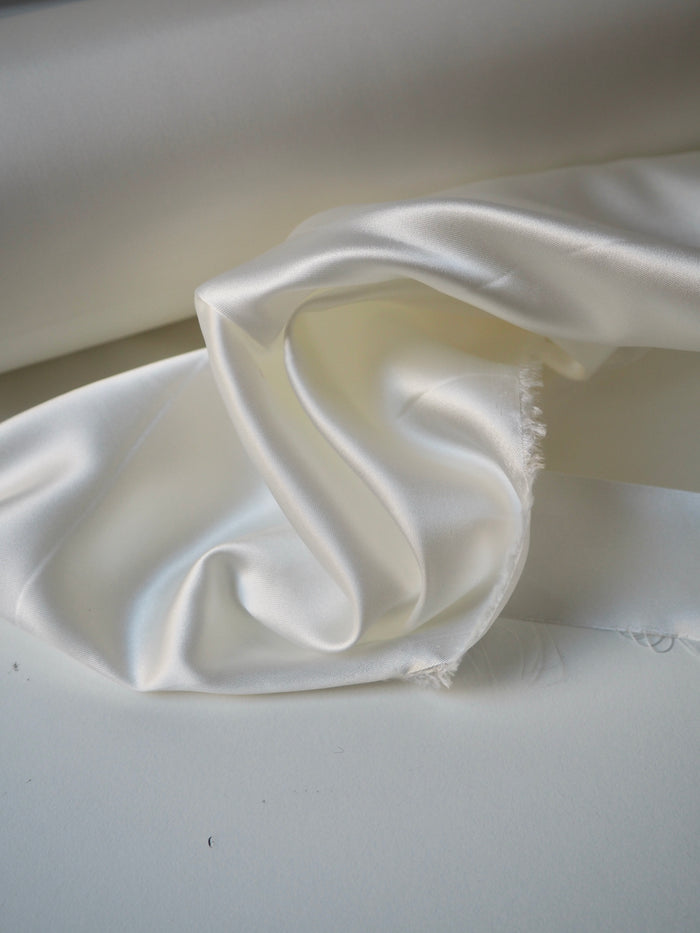 Ivory Viscose/Acetate Satin Lining