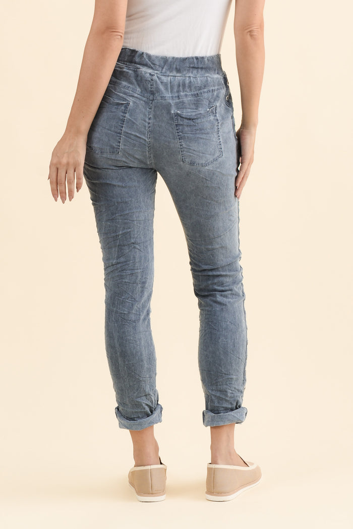 Jaya Blue Drawstring Pants