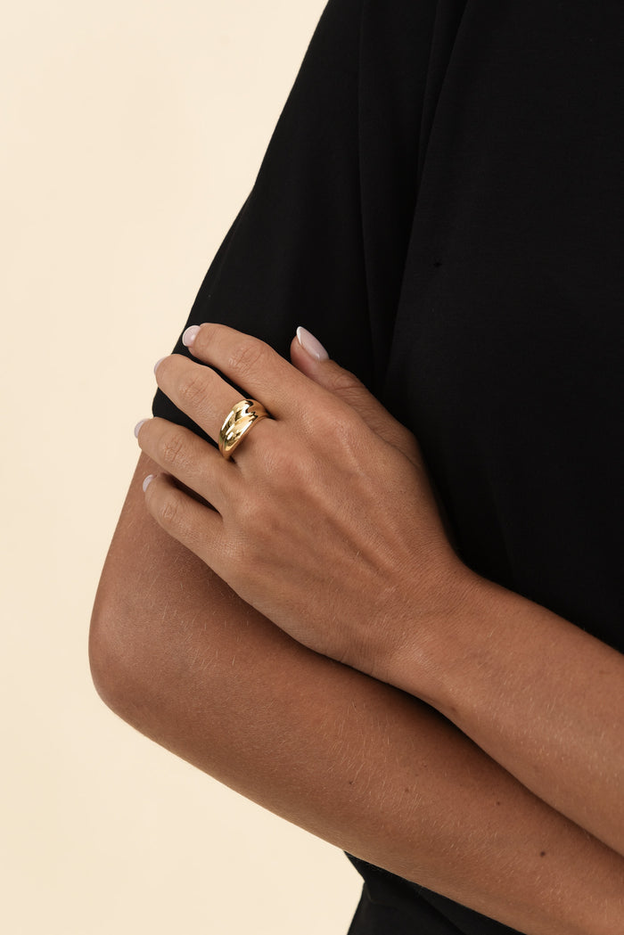 Jem Gold Double Band Ring