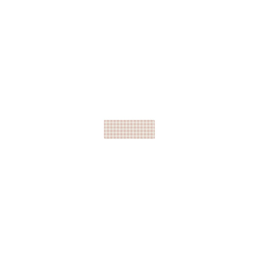 Jersey Cotton Owl Gingham Collection – Sweatband – Blush