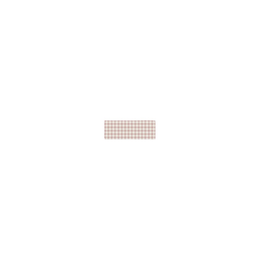 Jersey Cotton Owl Gingham Collection – Sweatband – Mauve