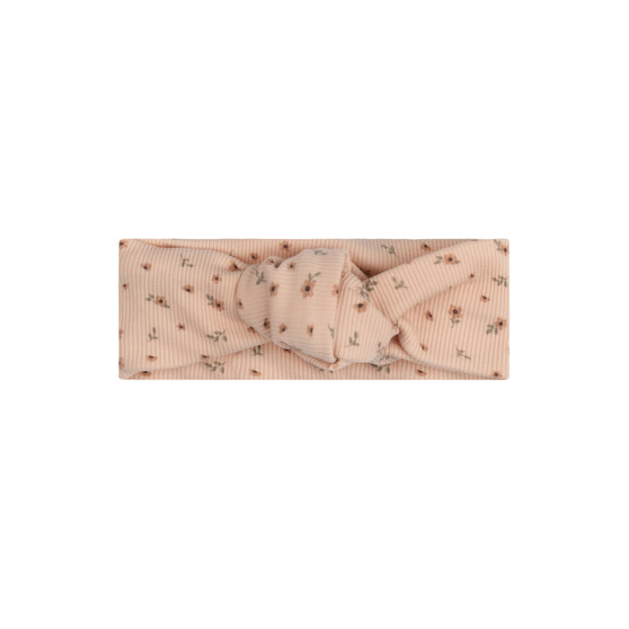 Knot Headband – Pink – Floral Rib