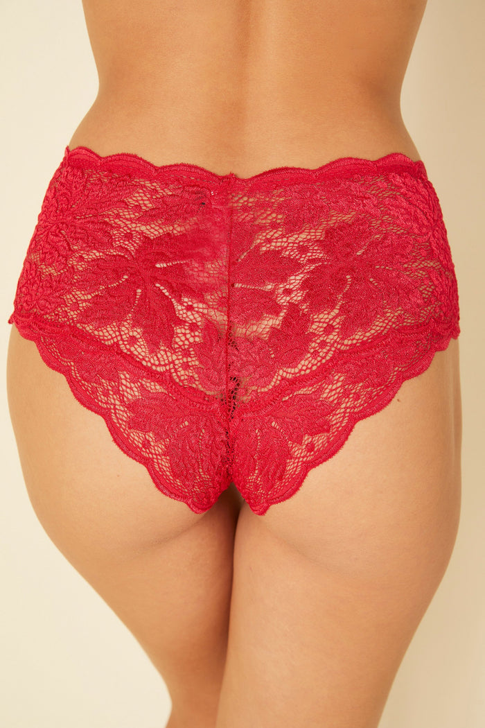Red Hot Pant - Ballet Lace Boyshort
