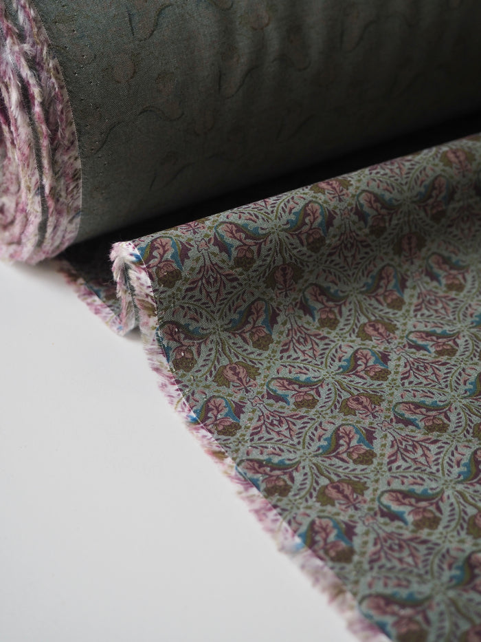 Liberty Green Bloom Cotton Chambray