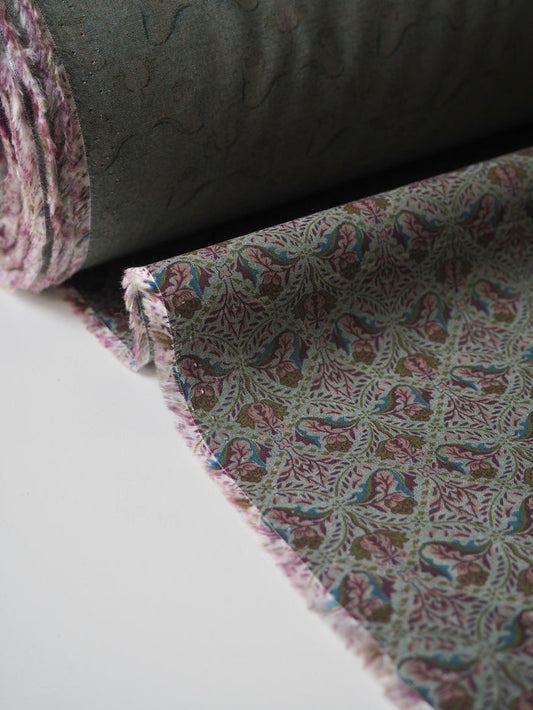 Liberty Green Bloom Cotton Chambray