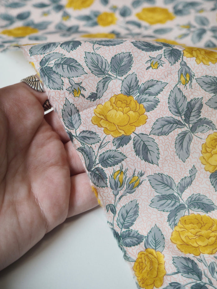 Liberty Yellow Rose Tana Cotton Lawn
