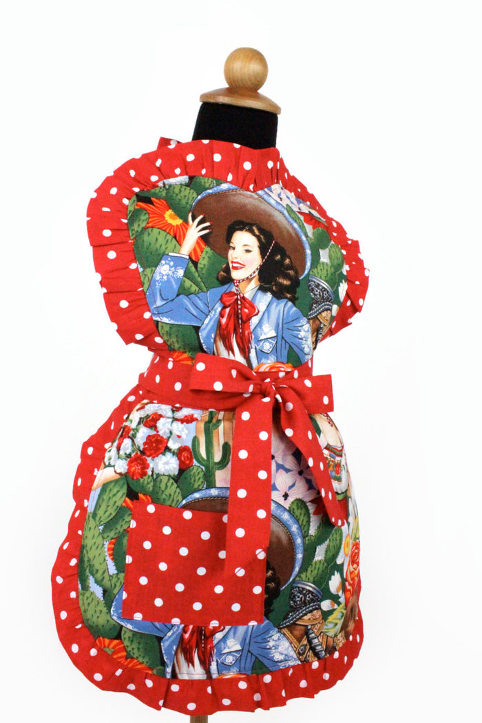 Little Girls Colorful Senoritas Apron #A-G145
