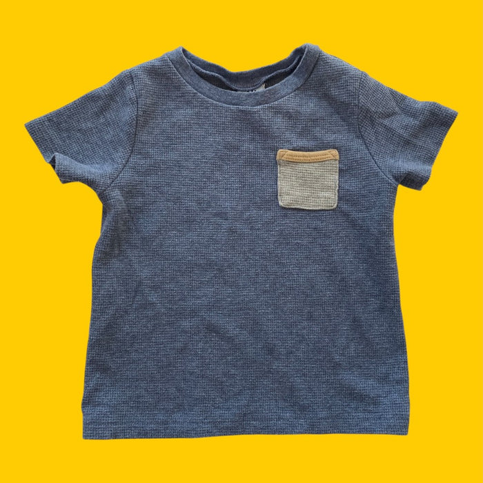Little Lad waffle tee 4Y