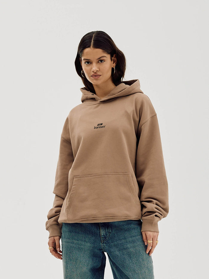 Logo Oversize Hoodie, Women - Mocha