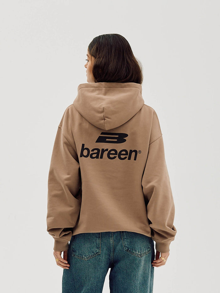 Logo Oversize Hoodie, Women - Mocha