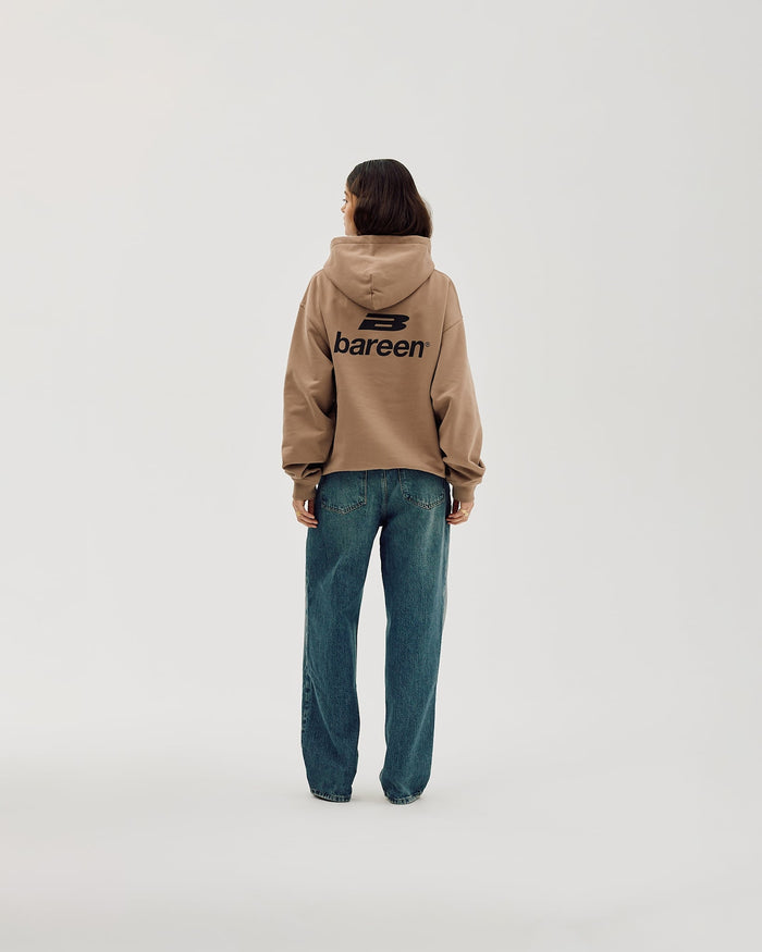 Logo Oversize Hoodie, Women - Mocha