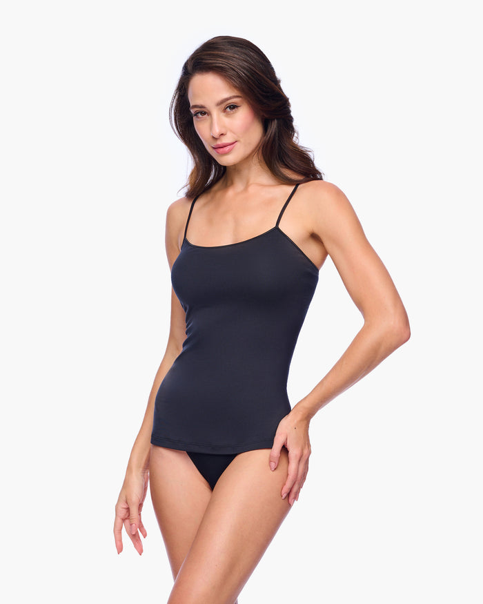 Black Camisole - Talco Long Camisole