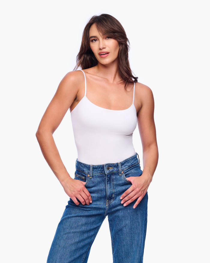 White Camisole - Talco Long Camisole