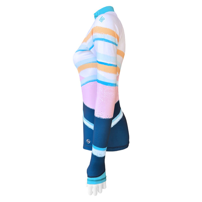 Long Sleeve Rash Guard for Women UPF 50+ | Art - Sandy