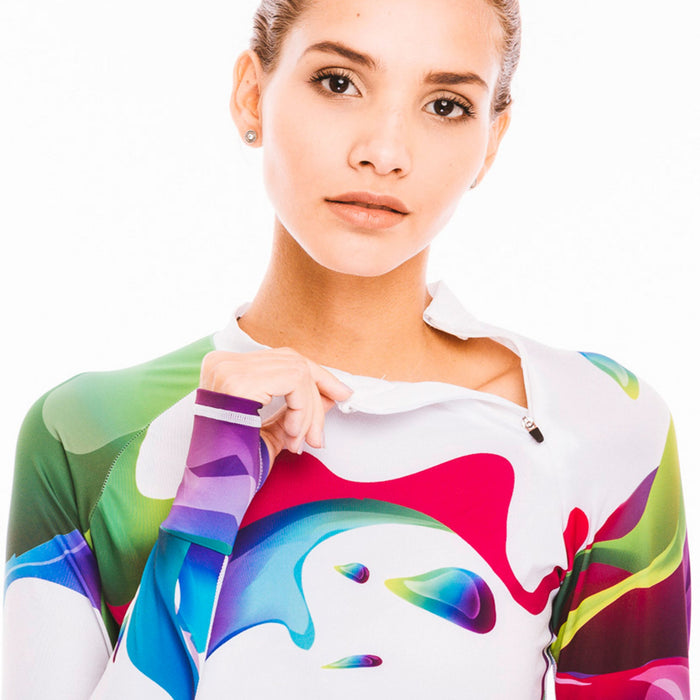 rash guard with zipper