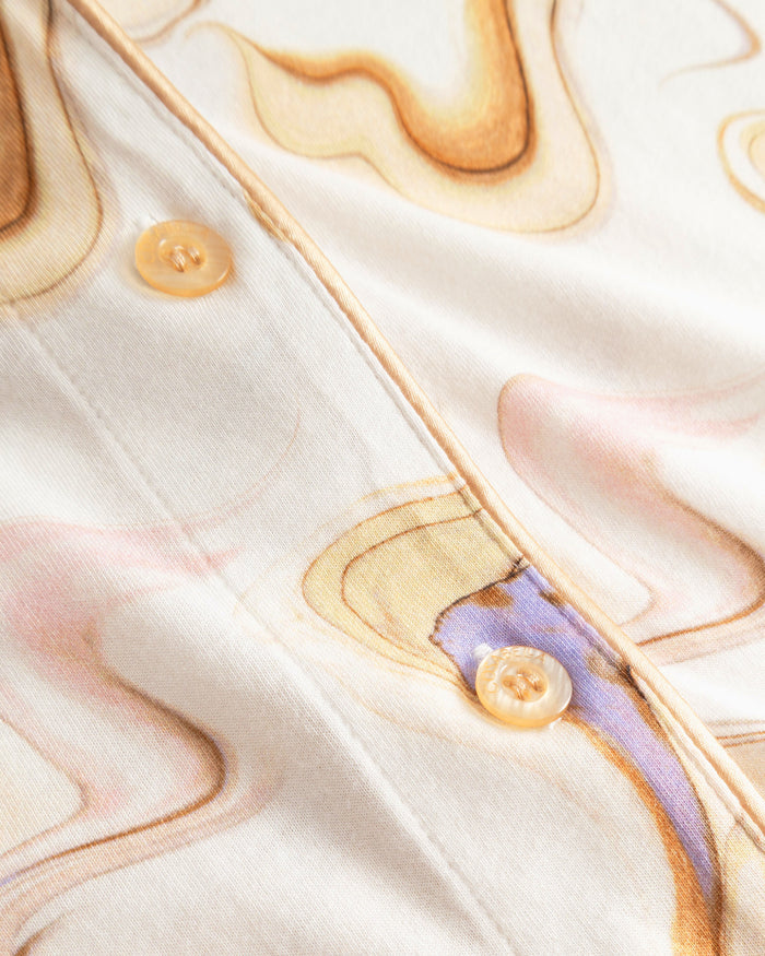 Multi Set - Pima Lusso Printed Printed Long Sleeve Top & Pant Pajama Set