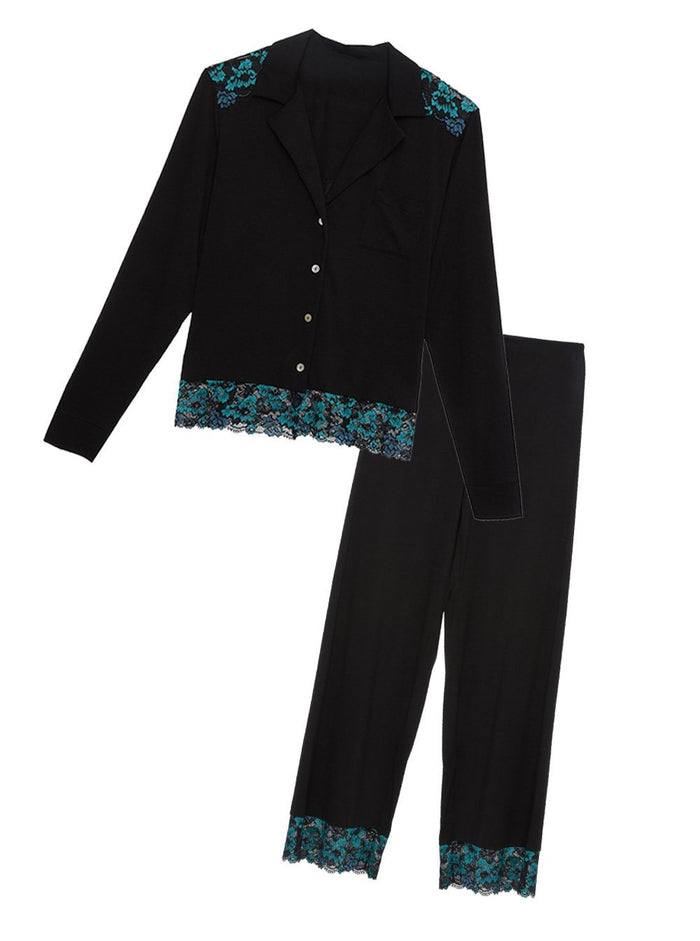 Green Set - Savona Long Sleeve Top & Pant Pajama Set