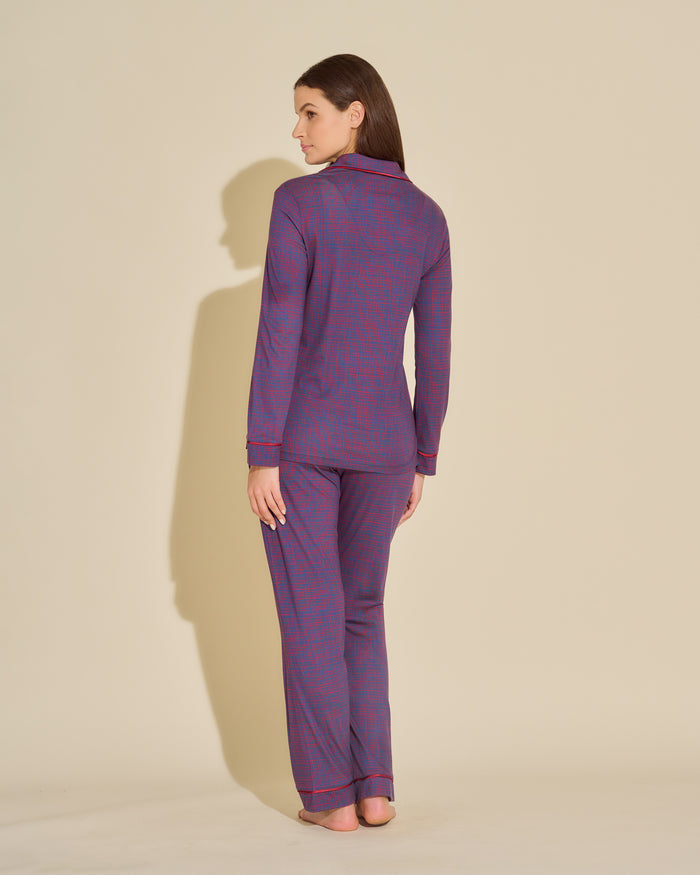 Print Set - Bella Printed Long Sleeve Top & Pant Pajama Set