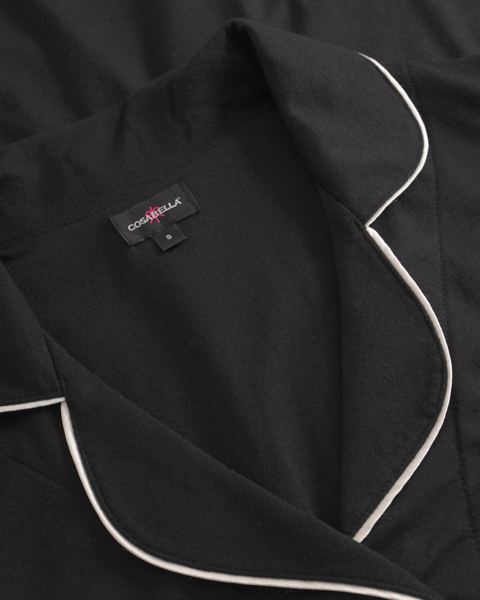 Black Set - Bella Long Sleeve Top & Pant Pajama Set