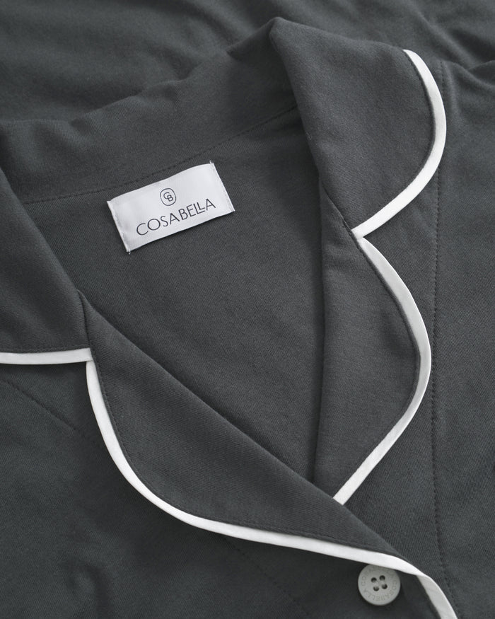 Gray Set - Bella Long Sleeve Top & Pant Pajama Set