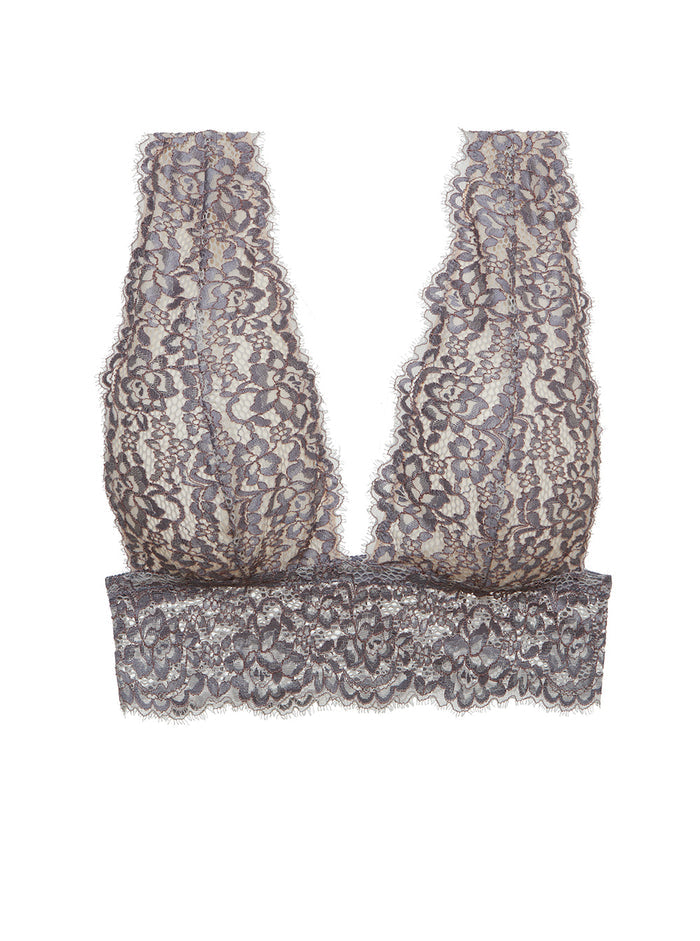 Gray Bralette, Pret A Porter Longline Bralette