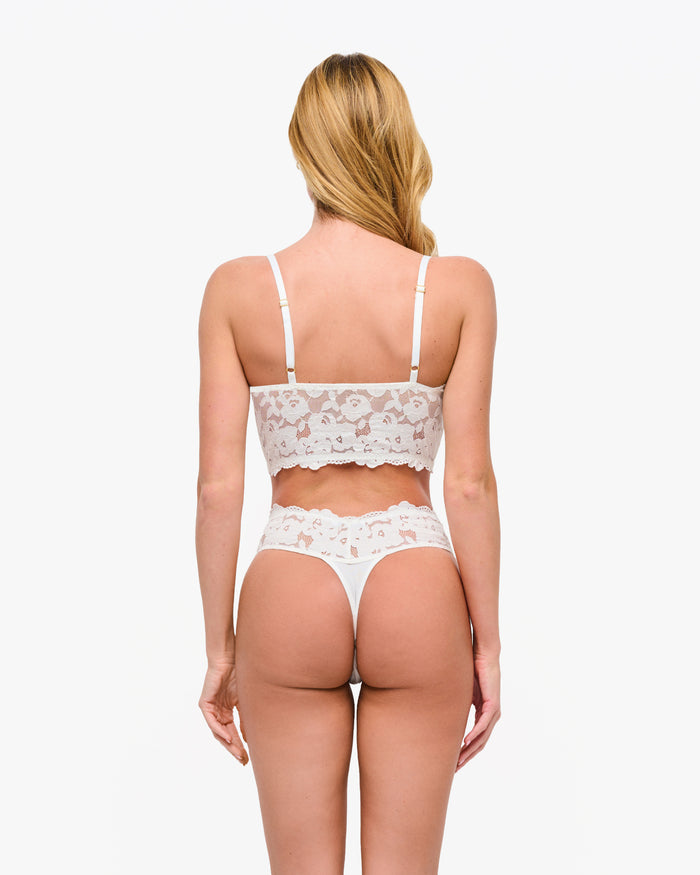 White Bralette - Romanza Longline Bralette