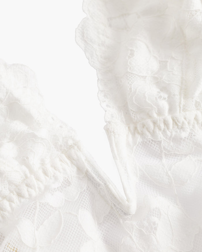 White Bralette - Romanza Longline Bralette