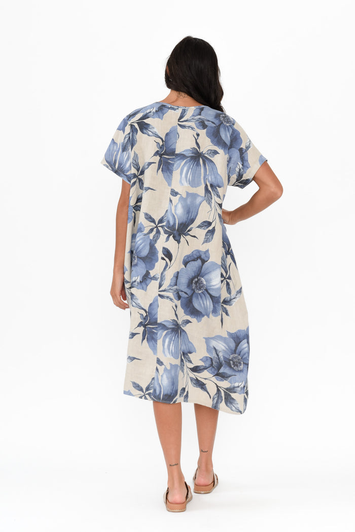 Louisiana Taupe Floral Button Dress,Brunette model,alt text|model:Brontie