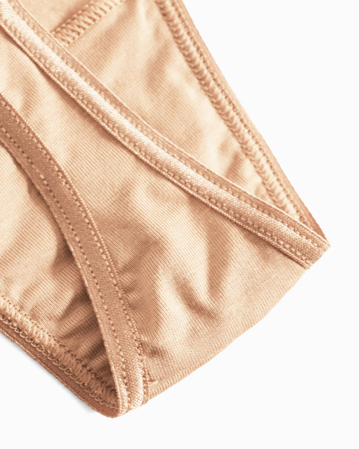 Beige Thong - Talco Low Rise Thong