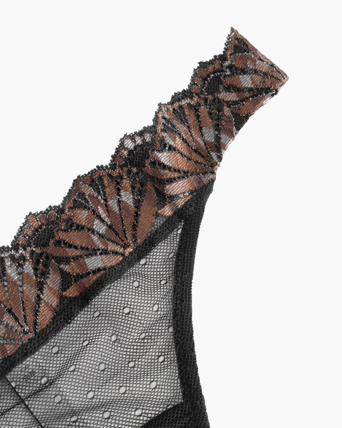 Black Thong - Amalia Low Rise Thong