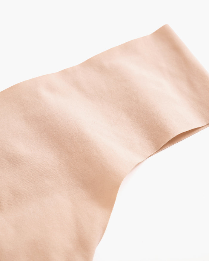 Beige Thong - Free Cut Micro Low Rise Thong