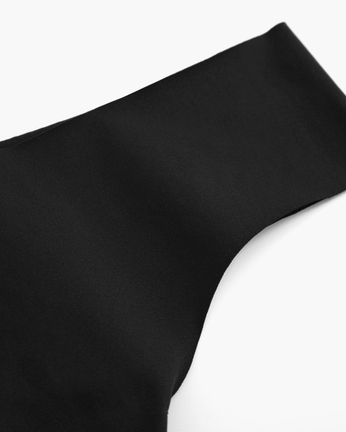 Black Thong - Free Cut Micro Low Rise Thong