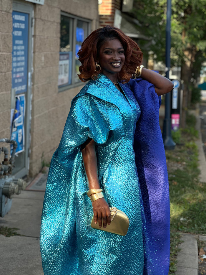 Luxury African rich auntie bubu gown