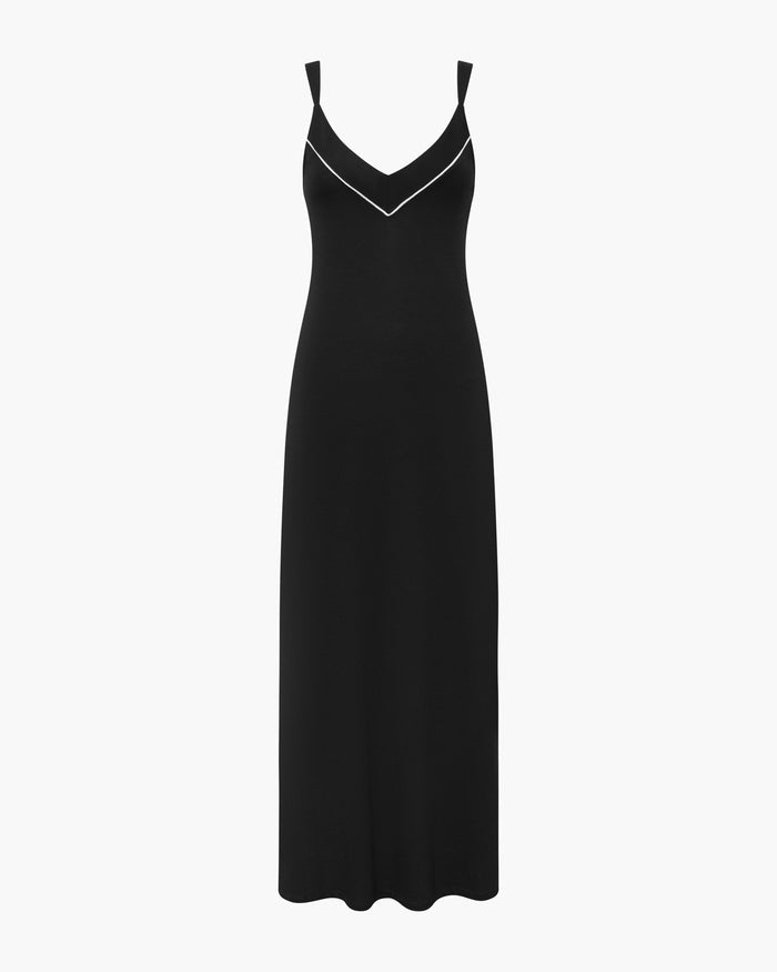 Black Dress - Pima Lusso Maxi Dress
