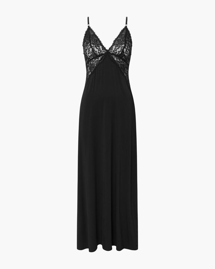 Black Dress - Pret A Porter Maxi Italian Nightie
